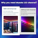 Muzata V Shape LED Channel 1M 10Pack Milky White Cover Corner Lighting view 3