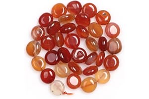 JOE FOREMAN Red Carnelian Beads for Jewelry Making Natural Gemstone Semi Precious 9x12mm Freeform Potato Shape 15"
