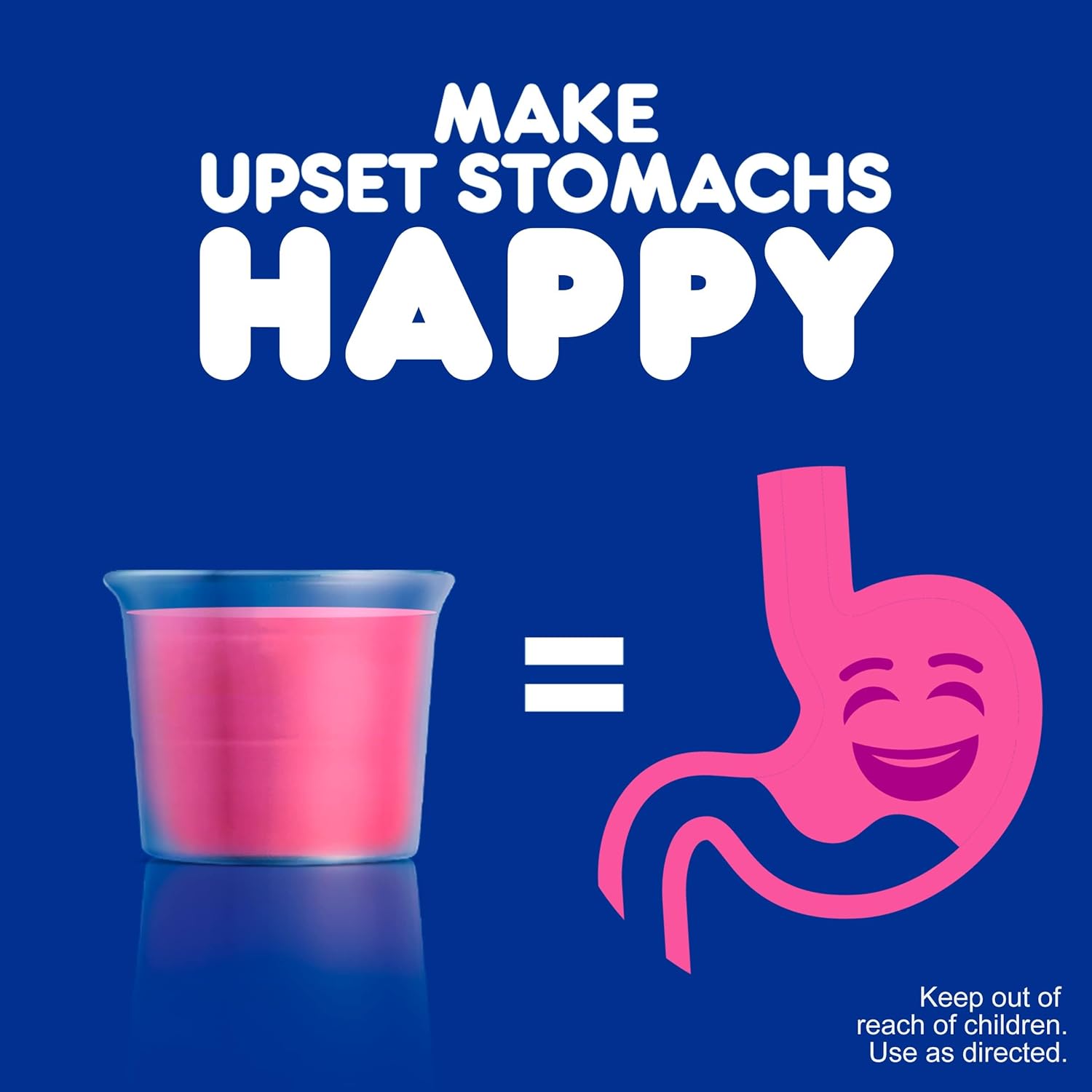 Pepto Bismol Ultra Liquid, Cherry Flavor, 3 Pack of 12 fl oz, for Relief of Gas, Anti Diarrhea, Heartburn, Nausea, Upset Stomach, and Indigestion (36 oz. Total): Health & Personal Care