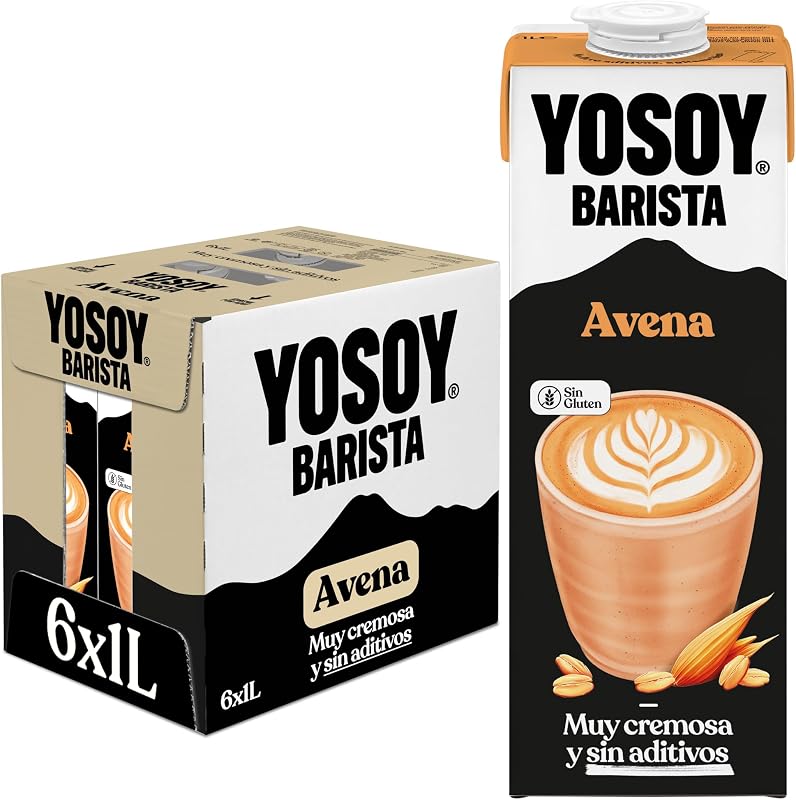 Bebida Vegetal de Avena Barista - especial para el café, pack de 6 x 1L