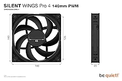 be quiet! Silent Wings Pro 4 140mm PWM High Speed