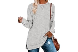Aokosor Tunic Tops for Women 2025 Long Sleeve Shirts for Leggings Loose Fit Sweaters