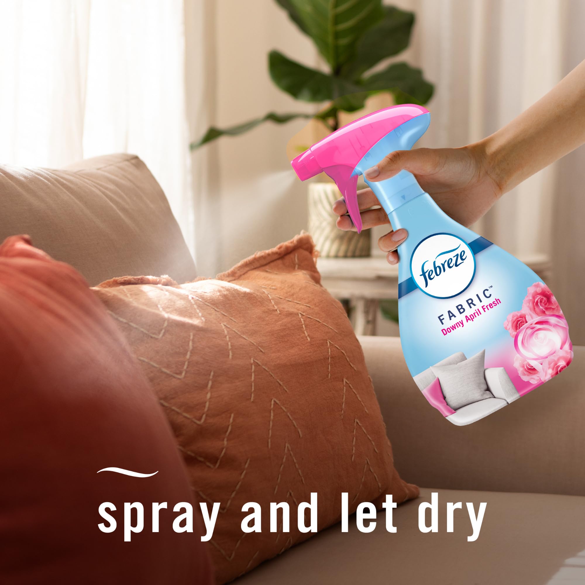 Febreze Odor-Fighting Fabric Refresher, Downy Calm and Downy April Fresh, 16.9oz, 2 pack