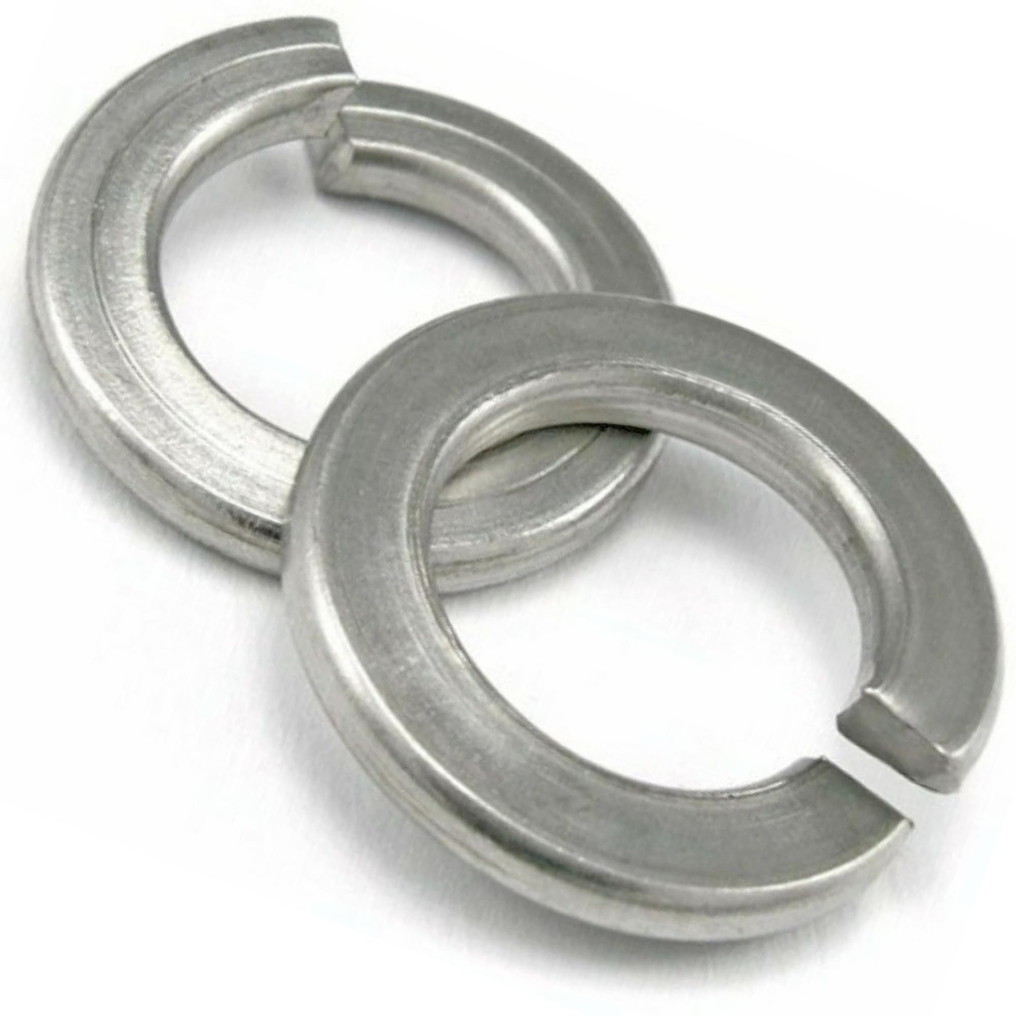 Spring Washers M6 (Pack of: 50) Rectangular Stainless Steel A2 Split Lock DIN 127 — image 1