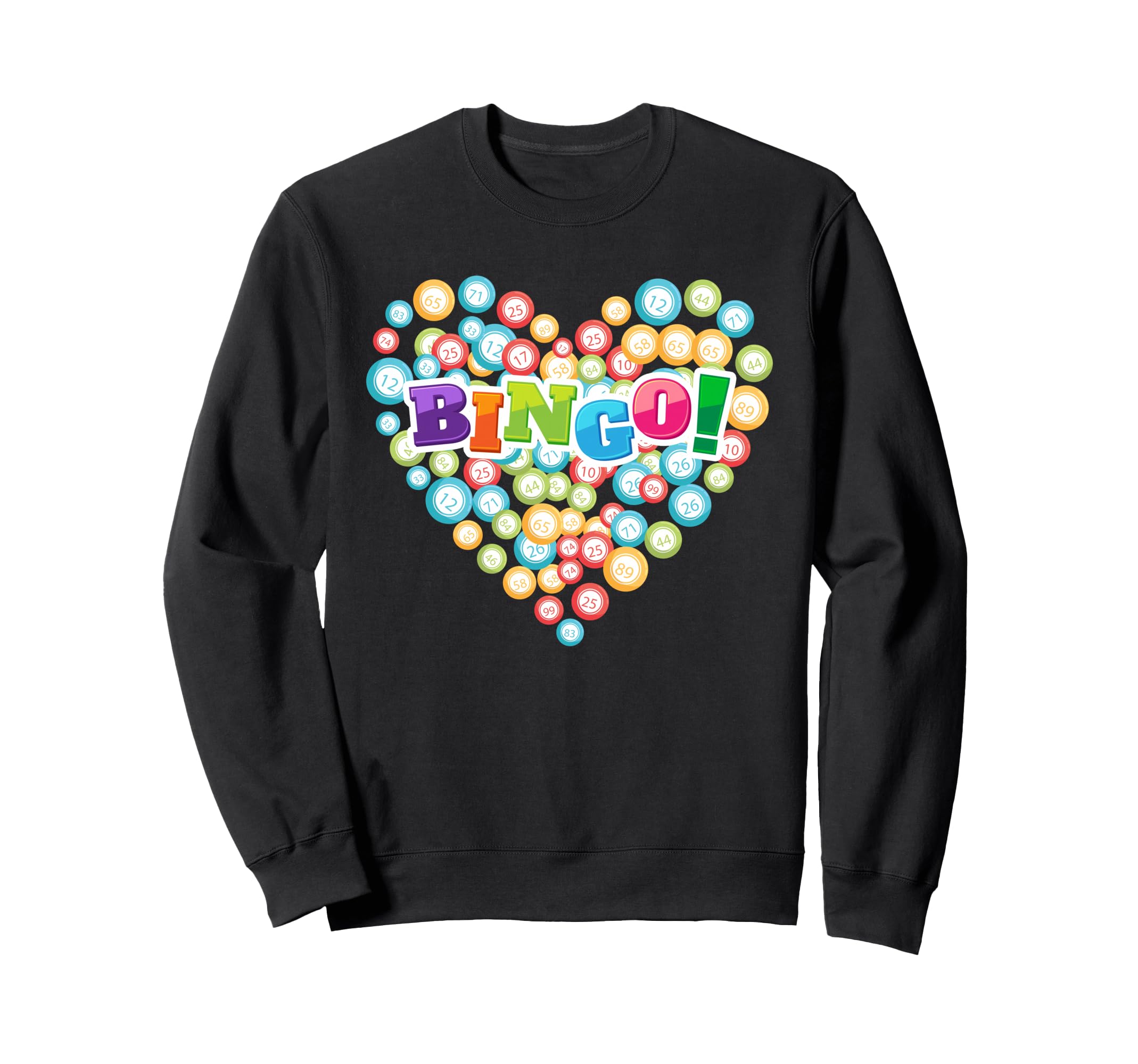 Lottery Bingo Player Gambling Lover Gift Lotto Heart Bingo Sweatshirt
