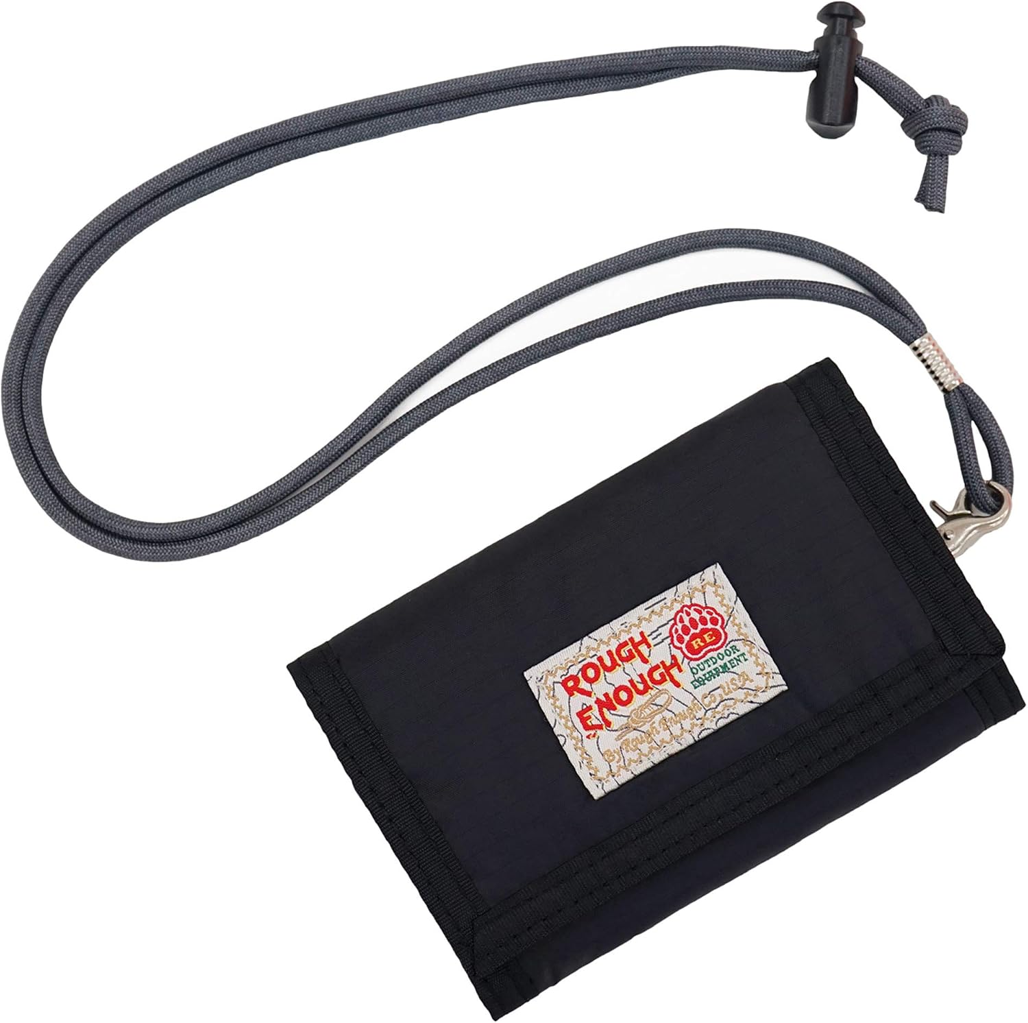 Rough Enough Lanyard Boys Kids Wallet for Teenage Boy with Coin Pocket Credit Card Holder Zipper in Trifold Personalised Mens Wallet Key