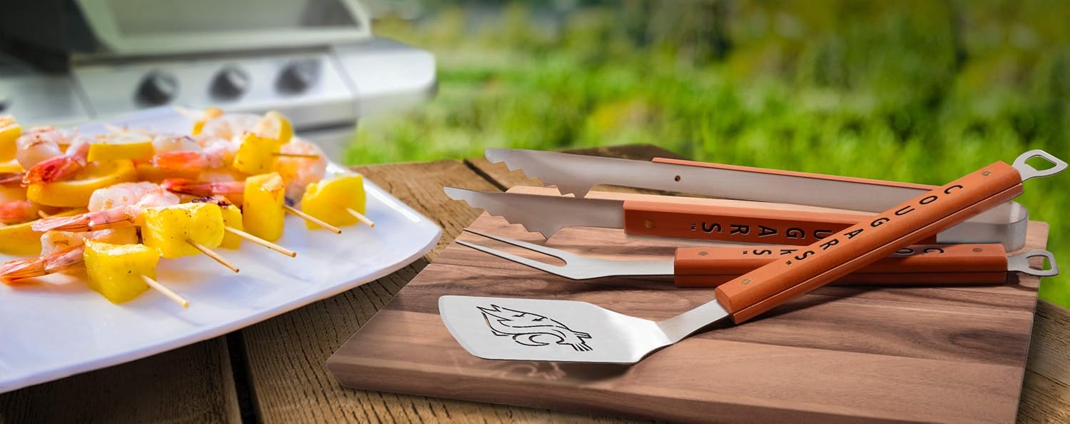 NCAA Penn State Nittany Lions Classic Series 3-Piece BBQ Set : Barbecue Tool Sets : Sports & Outdoors