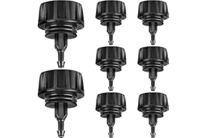 TTioDri 3/4 Inch Female Pipe Thread to 1/4 Inch Drip Irrigation Tubing Adapter, 8 Pieces 1/4" Drip Irrigation Tubing To 3/4" Faucet/Garden Hose Adapter Connect 3/4" FHT Faucet