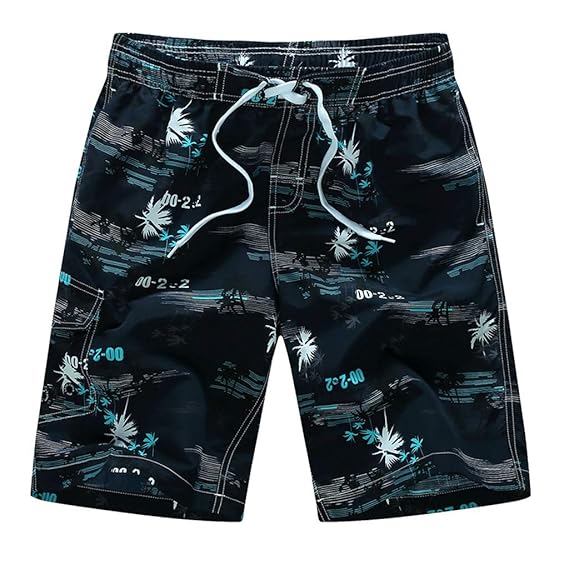 JMETRIC_Badehose Herren Freizeit Locker Kurze Shorts Schnell Hosen am Strand Vintage-Druck Strandhosen Surfen M-6XL