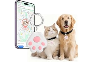 VVYL Pet GPS Tracker for Dog and Cat: Dogs and Cats Small Tracking Tag for Android and iOS with No Subscription No Fee - Smart Pets Trackers Waterproof Dustproof Extra Long Usage Life of 180 Days