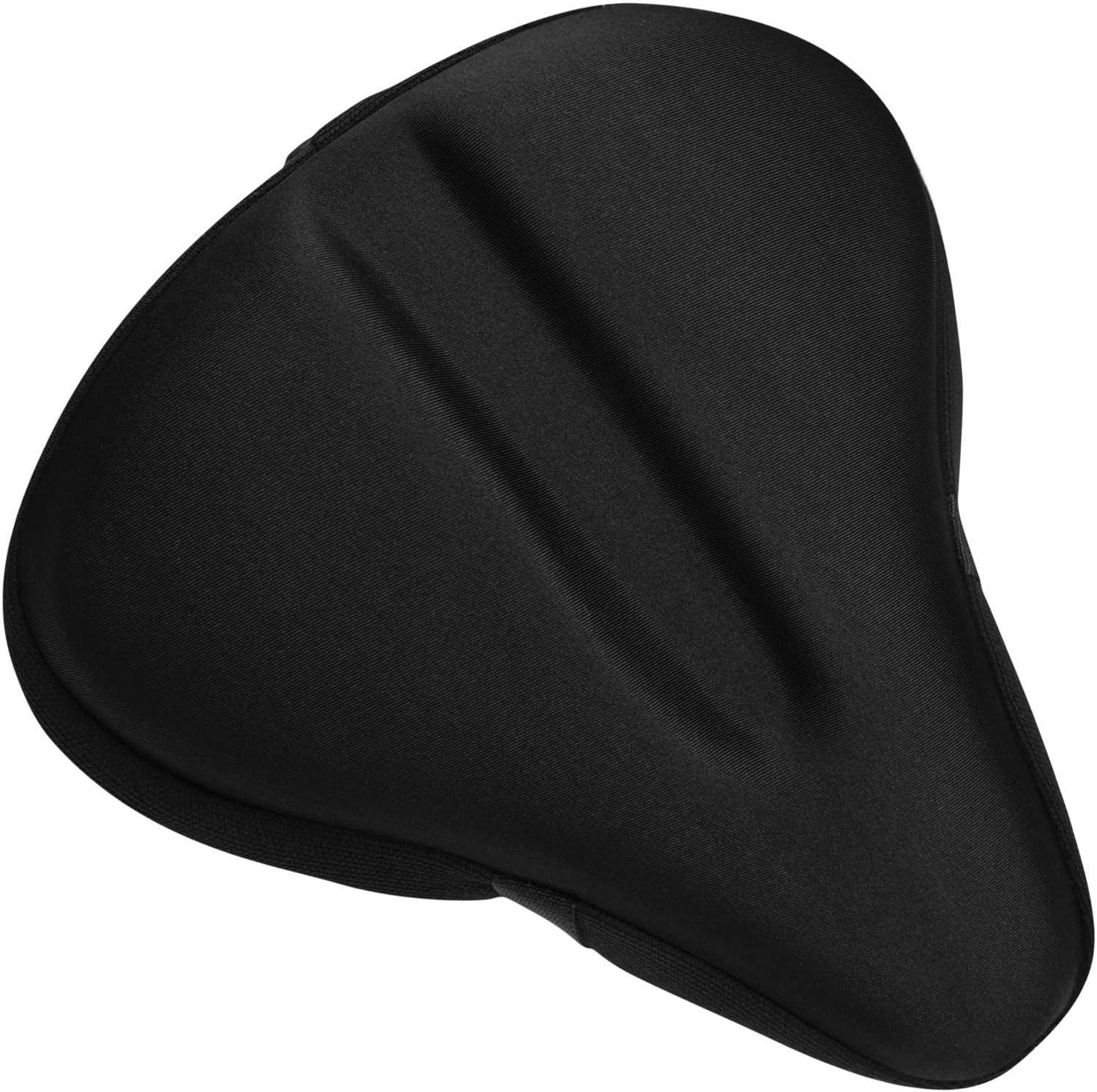 Bikeroo Large Bike Seat Cushion - (11 inches x 10 inches) Wide Gel Soft Pad Most Comfortable Exercise Bicycle Saddle Cover for Women and Men - Fits Cruiser and Stationary Bikes, Indoor Cycling