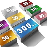 300 Pcs Metal Business Card Blanks Colorful Metal Business Cards for Customize Name Reliable Multipurpose Aluminum Blanks