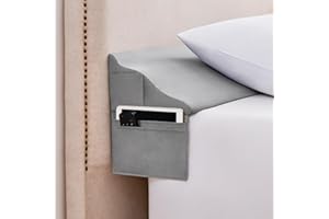 NIGWET Bed Wedge Pillow for Headboard Gap Filler Queen(60"x6"x10")-Triangle Pillow Wedge for Bed, Mattress Wedge Gap Filler for Headboards, Soft Washable Cover, Neck Back Support&Sleeping Pillow Wedge, Gray