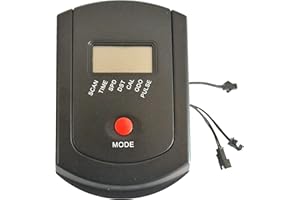 DOBRO Digital Exercise Bike Monitor Console, LCD Display with Speedometer and Heart Rate Tracking, JST Connector