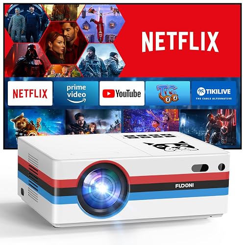 [Netflix Officially/Electric Focus] FUDONI Smart Projector with WiFi ...