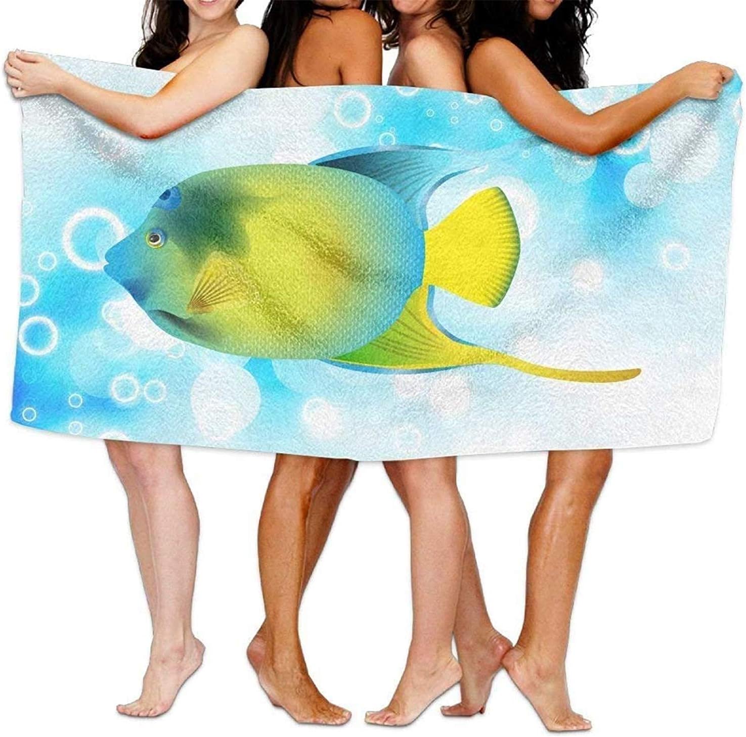 saibing Microfiber Sand Free Beach Towel Blanket, Absorbent Lightweight