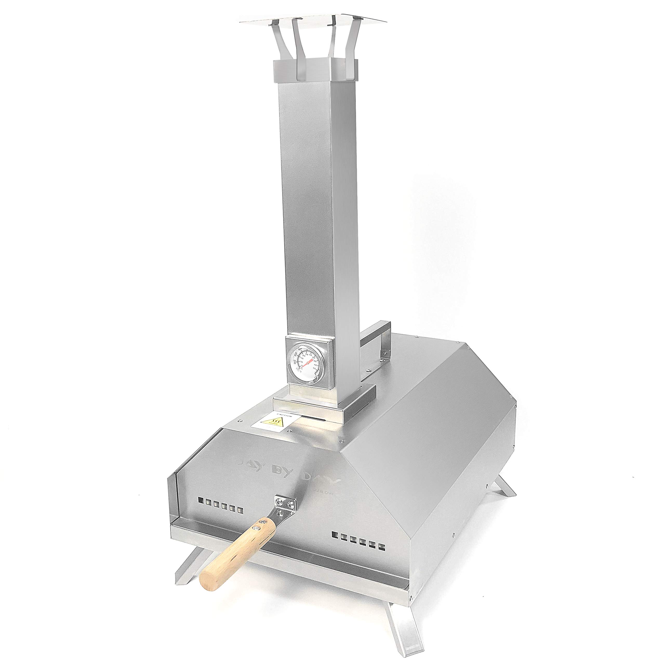 BBQSTAR Outdoor Wood Fired Pizza Oven, Stainless Steel Portable