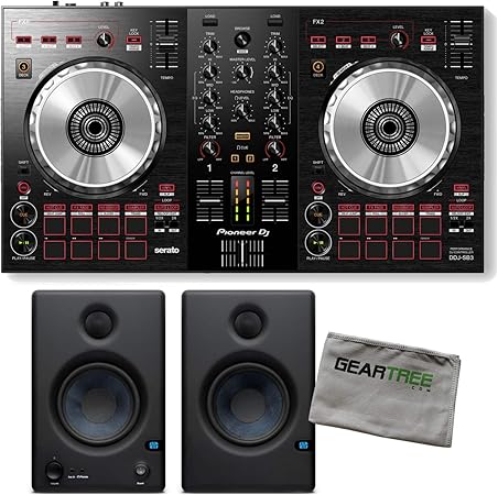 Pioneer Dj Ddj Sb3 2 Kanal Dj Serato Dj Lite Controller Mit Studiomonitoren Und Amazon De Musikinstrumente