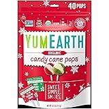 Christmas Yum Earth Organic Candy Cane Pops- 40ct