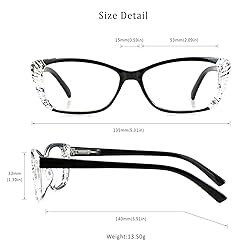 LifeArt 5 Pairs Reading Glasses, Blue Light