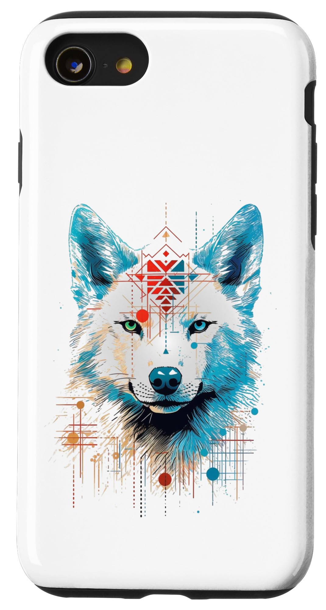 iPhone SE (2020) / 7 / 8 Mystic Spirit Wolf: Tribal Fusion Art Case