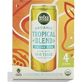 Whole Foods Market Organic Tropical Blend Italian Soda, 11.2 Fl Oz, 4 Pack