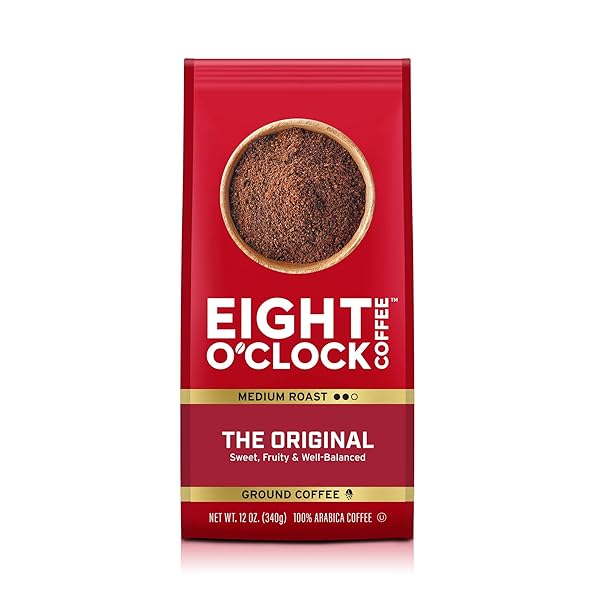 EIGHT O’CLOCK COFFEE THE MEDIUM ROAST GROUND, ARABICA KOSHER CERTIFIED, ORIGINAL, 12 OUNCE (PACK OF 1)