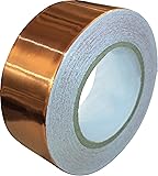 Copper Foil Tape with Conductive Adhesive (1inch X 12yards) - Slug Repellent, EMI Shielding, Stained Glass, Paper Circuits, Electrical Repairs - Extra Long Value Pack At A Great Price