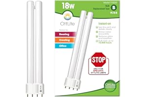 OTT-LITE OttLite T18330 18w Daylight CFL Replacement Tube Bulb, Bulb Type B, Pack of 1