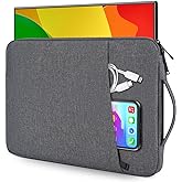 18.5 Inch Portable Monitor Case Protective Sleeve for InnoView VisionOwl Upperizon Usparkle Ingnok aimuonos Ingnok Motyeowe Cocopar EVICIV HONGO, 18-18.5" Portable Monitor Carrying Case Bag, Gray