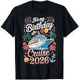 Birthday Cruise Trip 2026 Vacation Matching Family Group T-Shirt