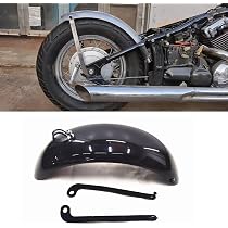 Black Metal Rear Fender Mudguard – Universal Fit For Yamaha V-Star 650 / 1100 / 1300