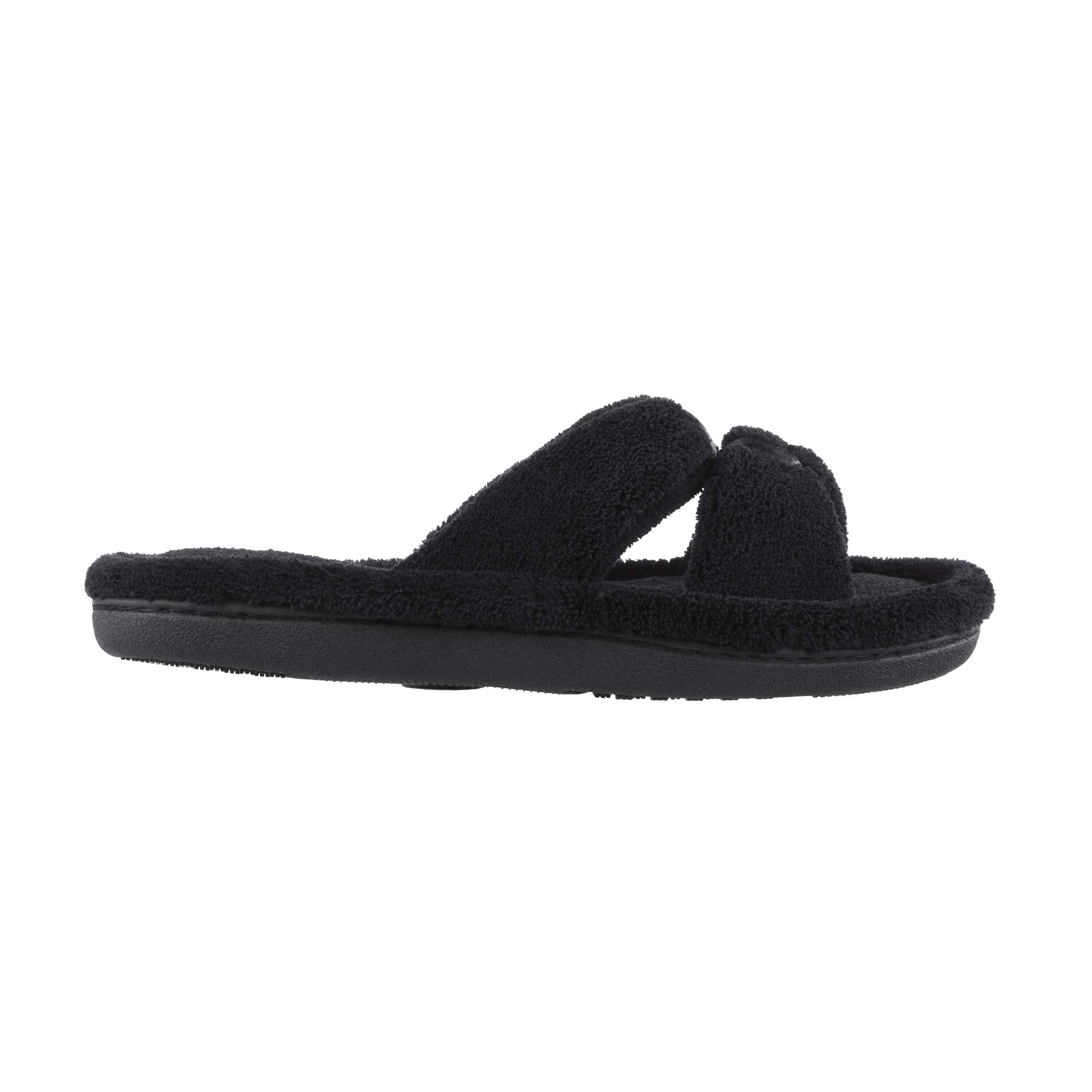 isotoner Women's Signature X-Slide Slipper, Satin Trim with Memory Foam - Image 3