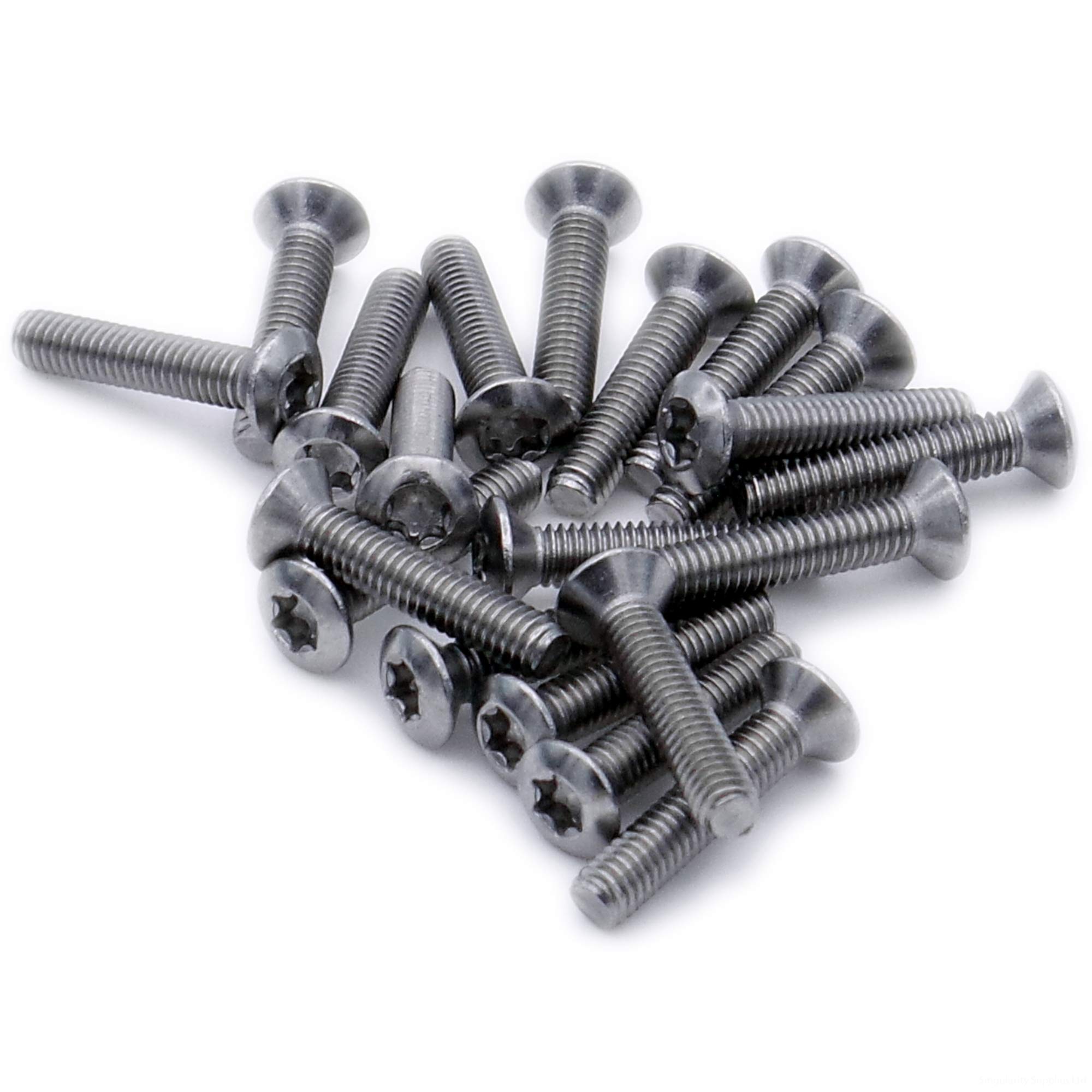 M3 (3mm x 40mm) TX Socket Raised Countersunk Machine Screw (Bolt) - Stainless Steel (A2) (Pack of 20)