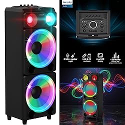PHILIPS Bluetooth Party Speaker, 260W Max Powerful