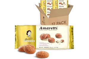 Matilde Vicenzi Amaretti Cookies - Gourmet Italian Crispy Almond Cookies - Bite-Sized Traditional Coffee & Tea Biscuits Made 