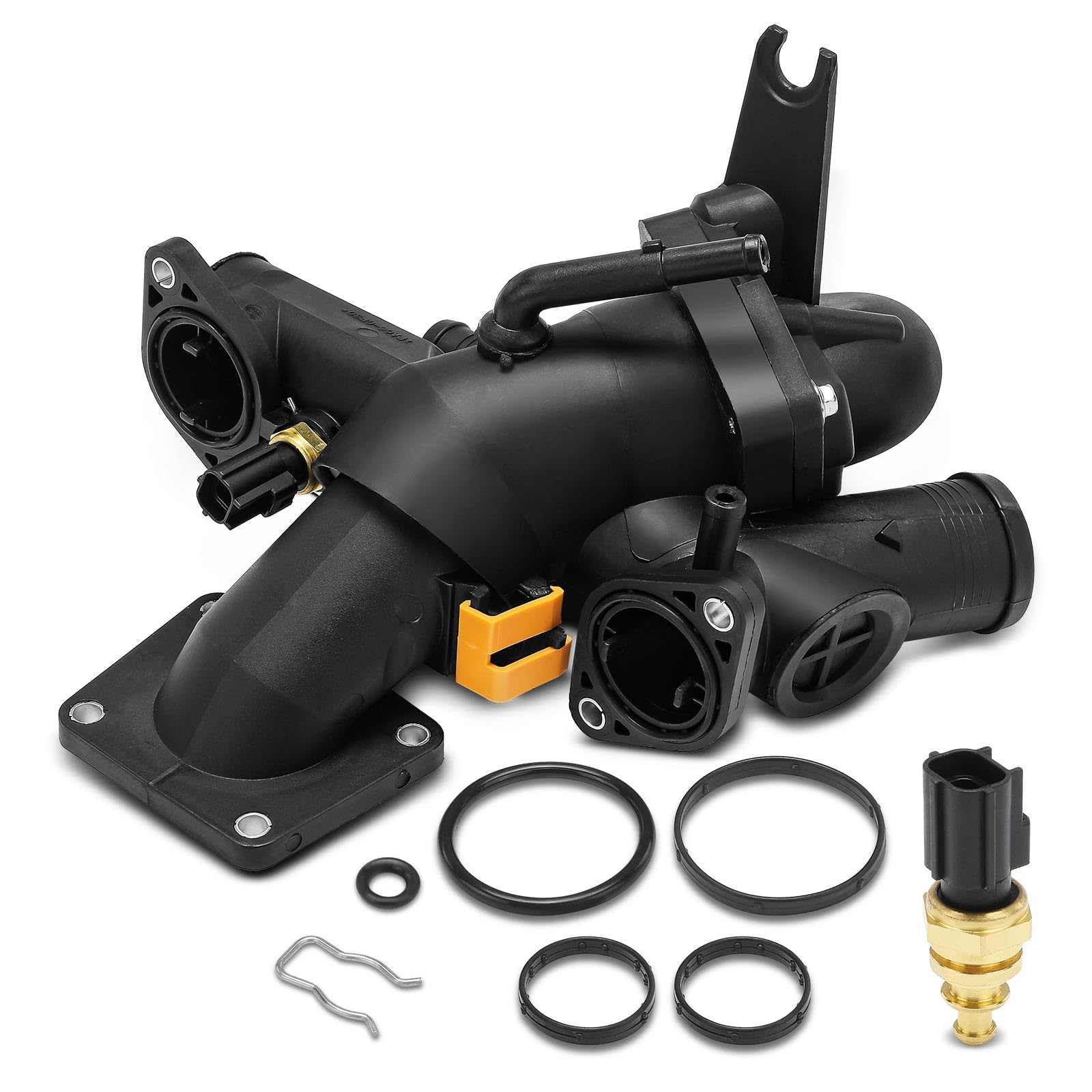 Photo 1 of A-Premium Engine Coolant Thermostat Housing Assembly Compatible with Jaguar S-Type 2003-2008, Vanden Plas, XJ8 2004-2009, XF 2009-2010, XK 2007-2009