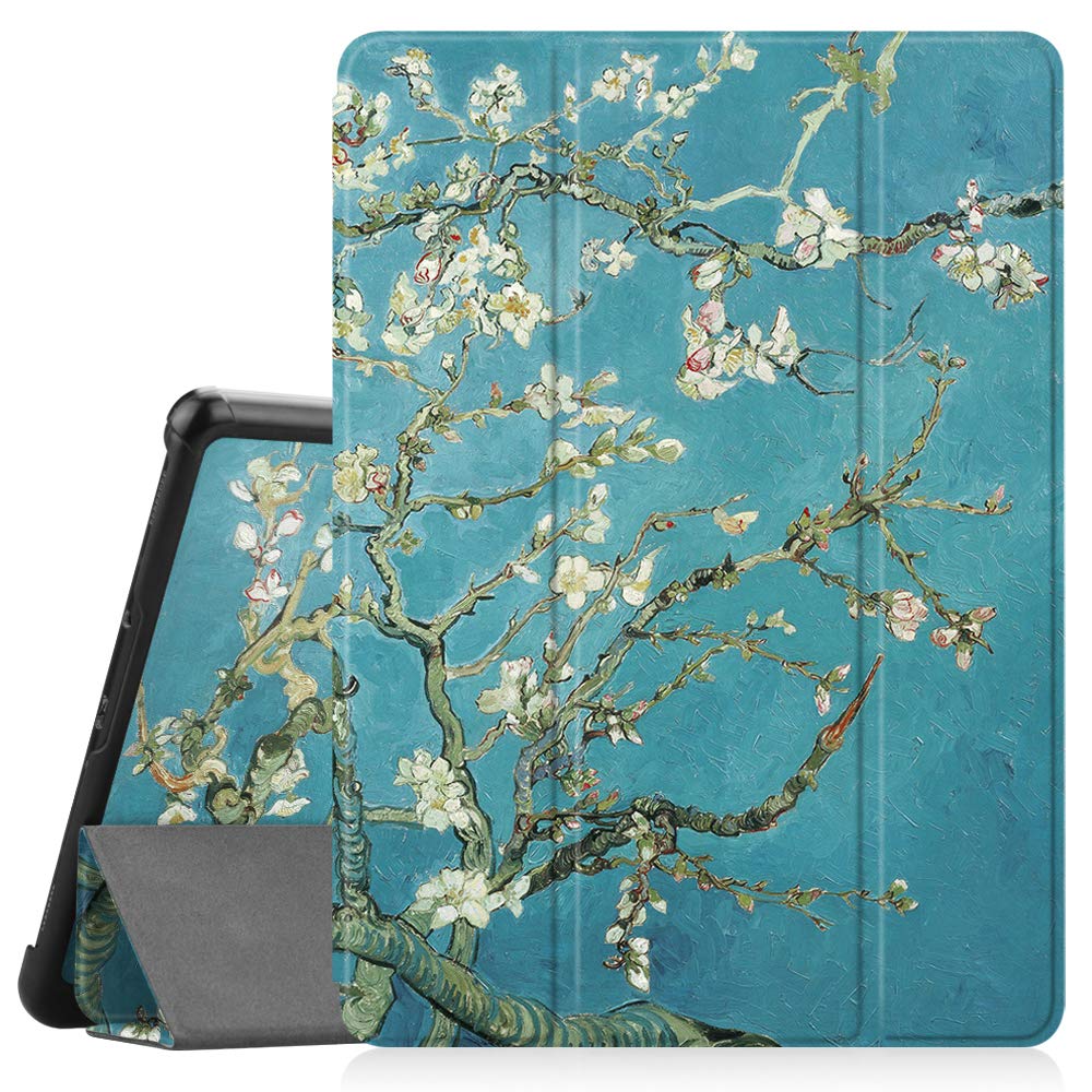 Photo 1 of Fintie Slim Case for Samsung Galaxy Tab S4 10.5 2018 with S Pen Holder, Ultra Thin Tri-Fold Stand Cover with Auto Sleep/Wake for Samsung Tab S4 10.5 Inch Tablet SM-T830/T835/T837, Blossom