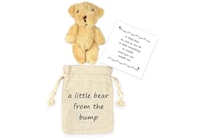 LUOKIFUR Pocket Bear ''Crash'' Gifts Pregnancy Announcements New Grandparents Gifts Baby Keepsake Gifts (Bump)