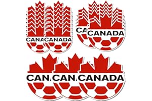 26 Pcs Canada National Soccer Team Stickers, Soccer Team Vinyl Waterproof Decals for Laptop, Water Bottles, Phones, Skateboar