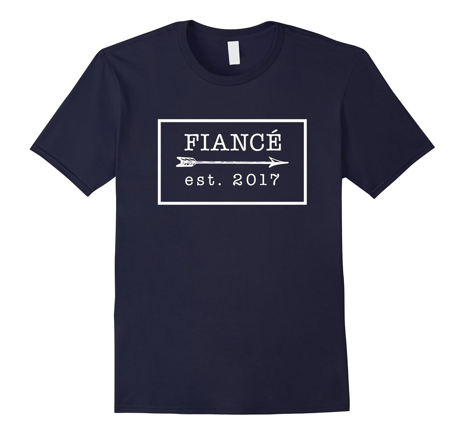 Fiance Established 2017 - Cute Newly Engaged Couple TShirt-TH