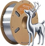 ERYONE Ultra Silk PLA Filament 1.75mm 1kg Roll Silver Smooth Finish