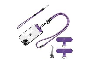 Fajocru Cell Phone Lanyard Holder Anti Theft Crossbody Phone Wrist & Neck Strap, Compatible with Most iPhone tether Case