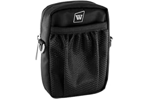 W WINBRIDGE Voice Amplifiers Speaker Carry Case Cover Bag with Mesh Pocket Zip and Snap Hook Fit USB Cable Wall Charger Phone