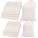 Limko Cotton Bags Muslin Bags Sachet Bag for Home Supplies (3x4 5Pack&4x6 5Pack)