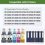 E102 Ink Bottles 5 Pack Black Cyan Magenta Yellow for Epson ET view 2