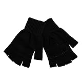 Levi's Men's Knit Fingerless Gloves, Marled