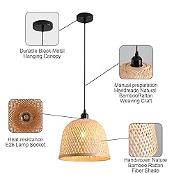 Teru Ji Kaikang Hand Woven Bamboo Pendant Light