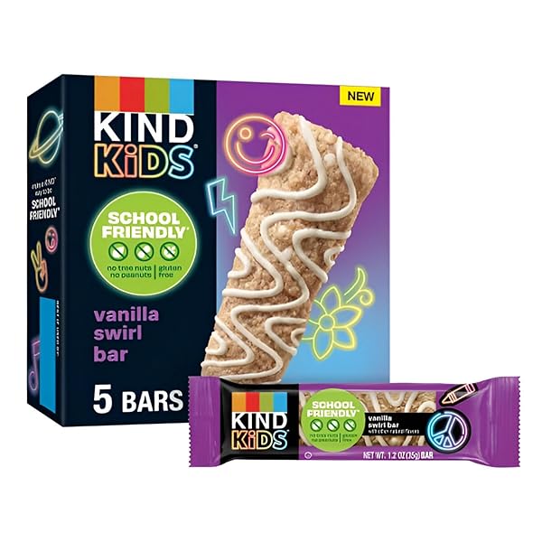 KIND KIDS GRANOLA BARS, VANILLA SWIRL, GLUTEN FREE,...