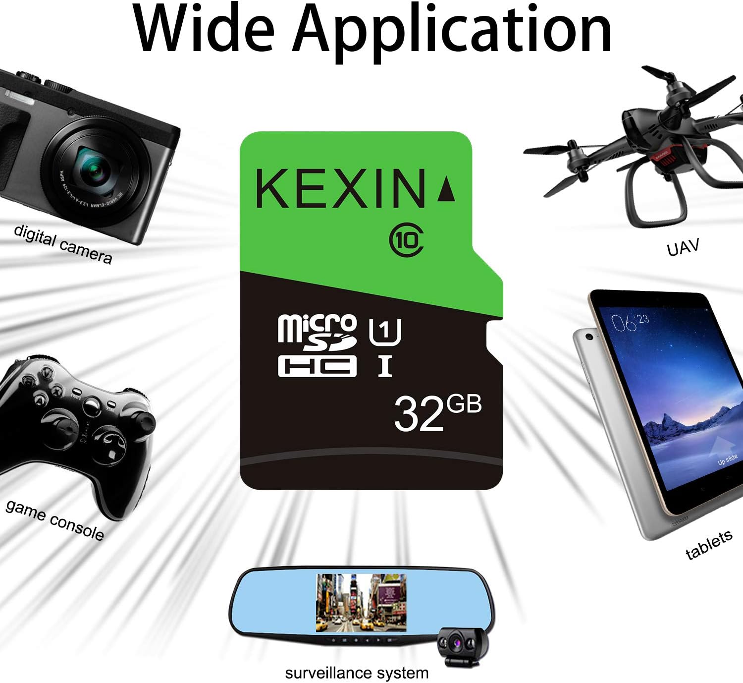 KEXIN 32GB Micro SD Card 32 GB Class 10 Ultra Micro SDHC